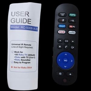 Universal Roku Remote, Model # RC-5008-X-O